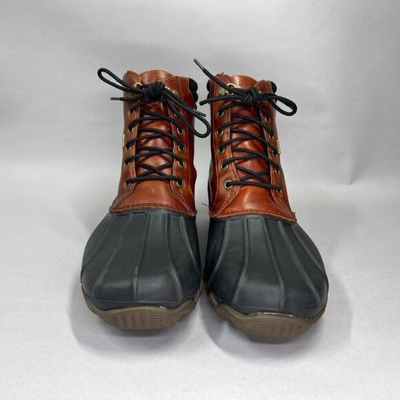 Sperry Men's Size 10 Avenue Brown Leather Waterproof Duck Boots‎ - Picture 2 of 11